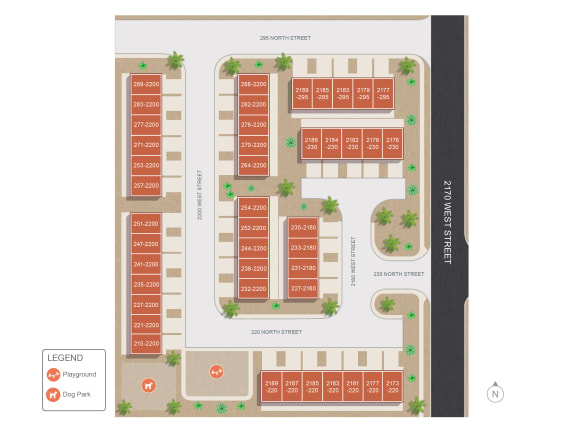 Community Map at Desert Sage Townhomes